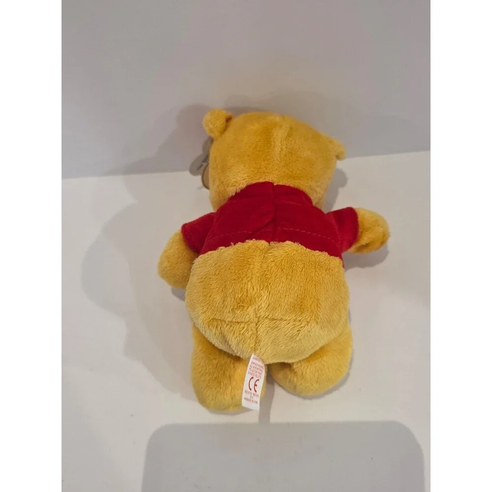 TY Beanie Babies Disney Winnie the Pooh Plush Bear 2013 Red Shirt With Tags